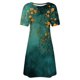 thumbnail image 5 of Vestido Corto para las Mujeres Cuello Redondo Manga Corta Impresa Suéter, Moda Casual Estilo Línea, 5 of 5