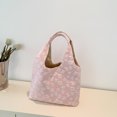 thumbnail image 1 of Bolso hobo de moda para mujer, bolso de axila de gran capacidad, nailon para mujer (rosa) Sywqhk Para Estrenar, 1 of 9