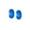 Blue-Set, variant on Bling Jewelry Womens .925 Sterling Silver Simple Murano Glass Orange Spacer Bead Charm for Bracelet (Set of 2)