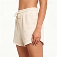 thumbnail image 4 of Admvng Womens Shorts Elastic Waist Drawstring Casual Comfy Running Shorts with Side Pockets for Gym Loungewear, 4 of 6