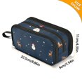 thumbnail image 4 of FORMRS Pencil Case with 3 Compartments Zipper Pouch, Elementary School Level and up, Christmas Whimsy, 4 of 8