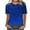Blue, variant on Uaswgudfs Women's Gradient Color Casual Half-Sleeve Crew Neck Tee Blouse - 2025 Summer Collection T-Shirt Y2K Top