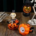 thumbnail image 4 of Resin Hollow Pumpkins with LED Lights Halloween Party Garden Decoration, 4 of 5