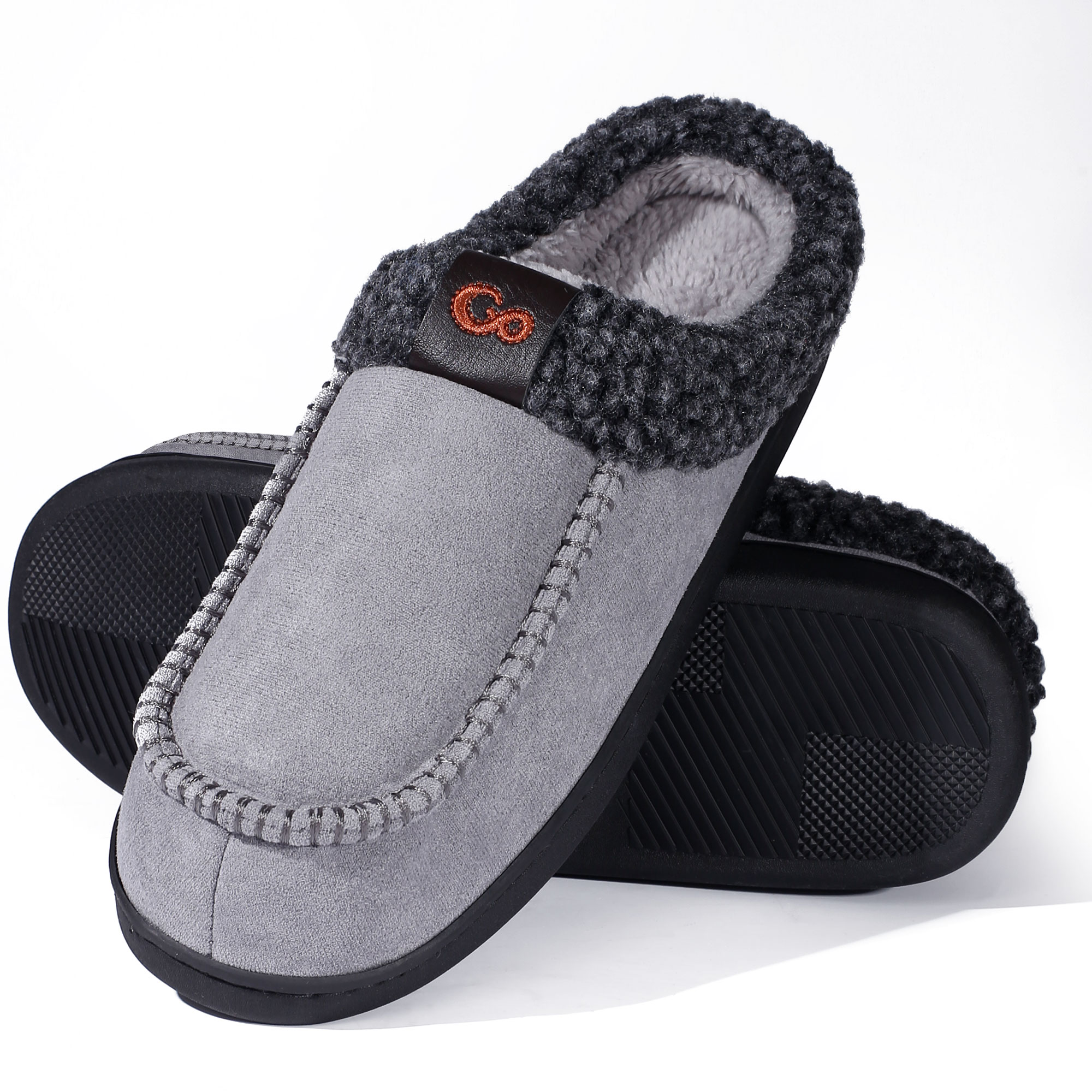 Ecetana Men's Memory Foam Fuzzy Slippers photo 7