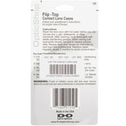 OpticShop Flip-Top Contact Lens Case, 2 Ct