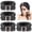 Black, variant on 4 Pack Microfiber Headbands Spa Facial Headbands Makeup Head bands Elastic Terry Cloth Head Wrap for Women Girls Washing Face Makeup Shower Yoga Sports(Gray)
