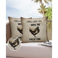 thumbnail image 6 of Pack of 2 Outdoor Pillow Covers, Rustic Farm Chicken Waterproof Square Throw Pillowcase Cushion Decorative Pillow Covers for Couch Patio Tent, 24x24 in, 6 of 6