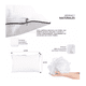 thumbnail image 4 of Set 2 Almohadas Ultra Suaves Transpirables Anti-bacterial Blanco, 4 of 5