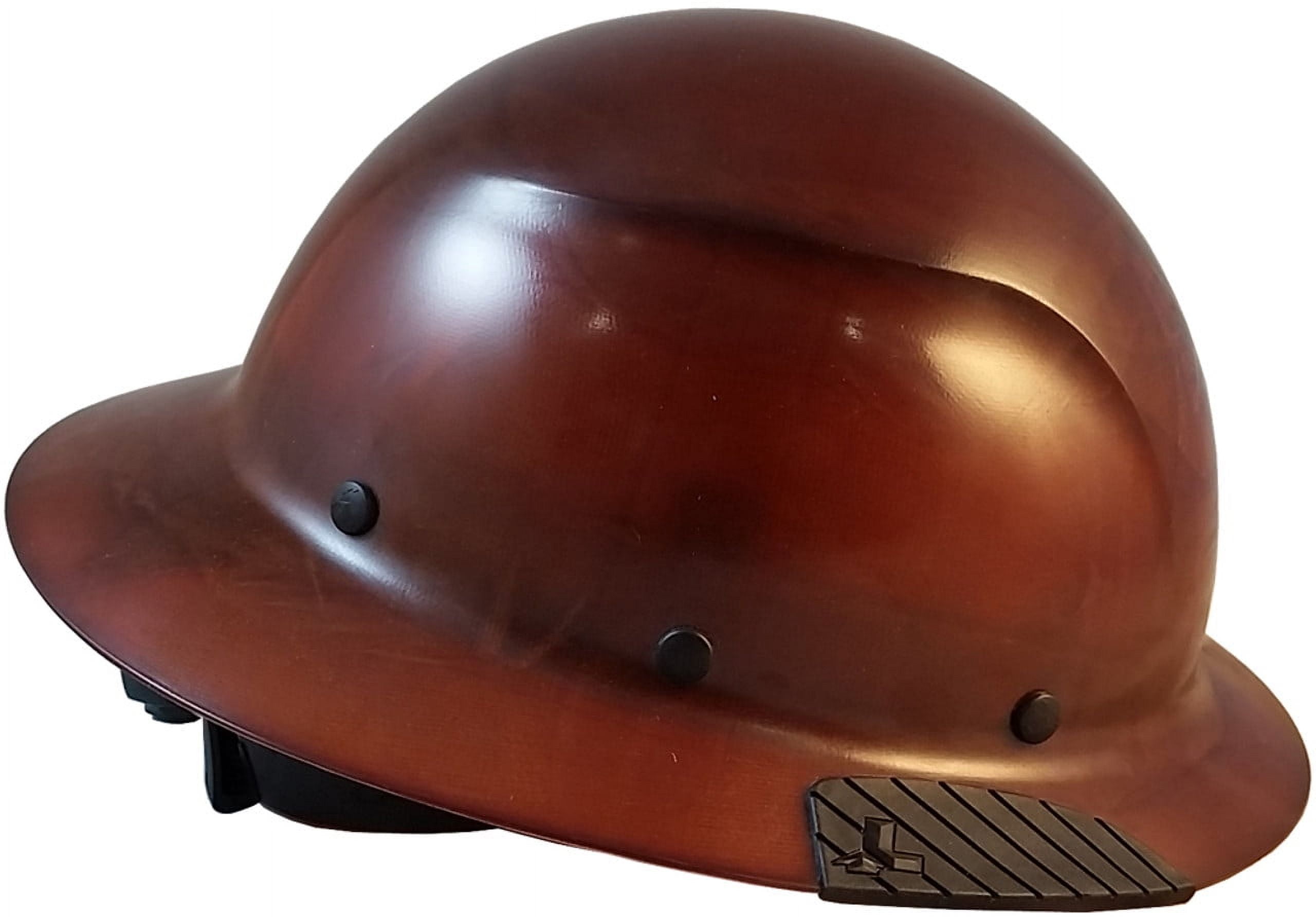 DAX Fiberglass Composite Hard Hat with Tote- Full Brim Natural Tan