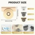 thumbnail image 3 of No-Sew Magnetic Snap Buttons for Tote Bags, Purses, Clothing & DIY Crafts, Easy Installation Invisible Fasteners, Strong Metal Bag Closures for Fabric Projects (Silver Tone, 10-Pack), 3 of 8