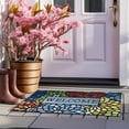 thumbnail image 2 of Colorful Welcome Door Mat, Welcome Mat 18x 30 Inch Front Door Mat Outdoors for Home Entrance Outdoors Mat for Outside Entry Way Doormat, Heavy Duty Non Slip Rubber Back Low Profile, 2 of 6