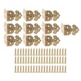 thumbnail image 2 of Corner Protector, Furniture Corner Protection Furniture Edge Protection Brass With Screw For Wooden Boxes For Jewelry Gift For Cabinets Brass, 2 of 8