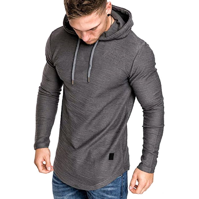 Sonducket Sudadera con capucha de algodón para hombre Sudadera con capucha absorbente de sudor Sudadera con capucha de algodón Sudadera con capucha de Sudaderas y sudaderas con capucha 3XL,Gris Sonducket AP000756-23
