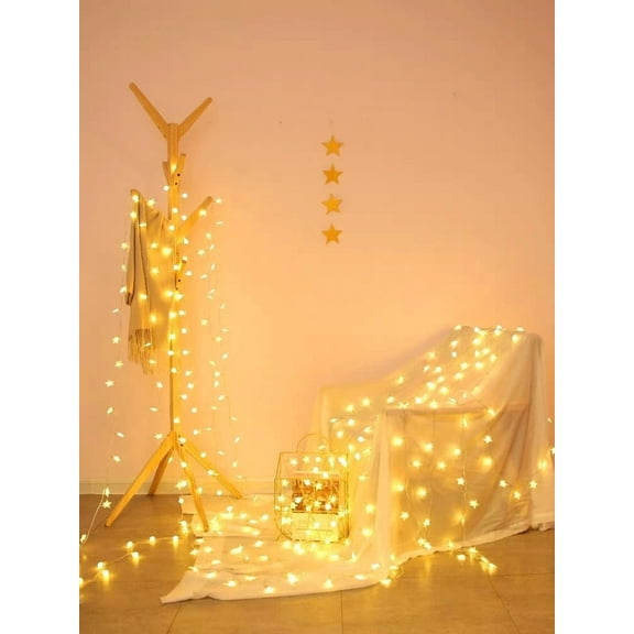 Holiday Christmas 19 Ft Usb Powered Led Star Fairy Lights Decorations Warm White