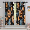 thumbnail image 5 of Blackout Kids Curtains,Halloween Pumpkins Skulls Bats and Eyeballs Childrens Insulated Curtains Set Of 2,Bedroom Essentials,Toddler Room Decor 42"x63", 5 of 5