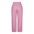thumbnail image 6 of Coorders Womens Pj Fleece Pants,Women’s High Waist Plaid Stretch Sleepwear Pants ,Plus Size Hot Pink,Size S, 6 of 6