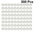 thumbnail image 2 of 500Pcs Metal Flower Shape Bead Caps for Jewelry Making Silver Retro Design, 2 of 8