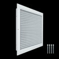 thumbnail image 3 of Fits 16x12 and 12x16 Duct Opening | Aluminum Eggcrate Return Air Grille | Low Noise & High Air Flow, Rust Proof Vent Cover Grill for Sidewall & Ceiling | White | Outer Dimensions: 17.75" X 13.75", 3 of 8