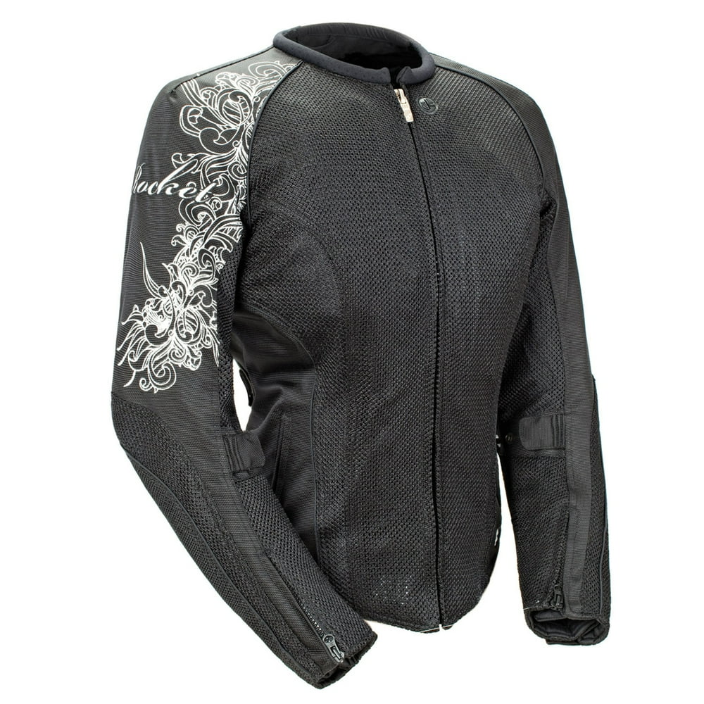 Joe Rocket 'Cleo 2.2' Womens Black Mesh Motorcycle Jacket - Walmart.com