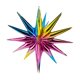 thumbnail image 1 of Globos de aluminio con forma de estrella de color caramelo, globos de mylar de una pieza con forma de cono Starburst para fiestas de Navidad, cumpleaños, bodas, aniversarios de bodas, 1 of 6