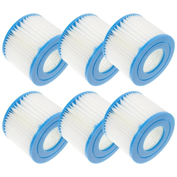 YEAHIBABY 6Pcs Reusable Blue Pool Filter Cartridge Type Vi for Pool Strainer Pump