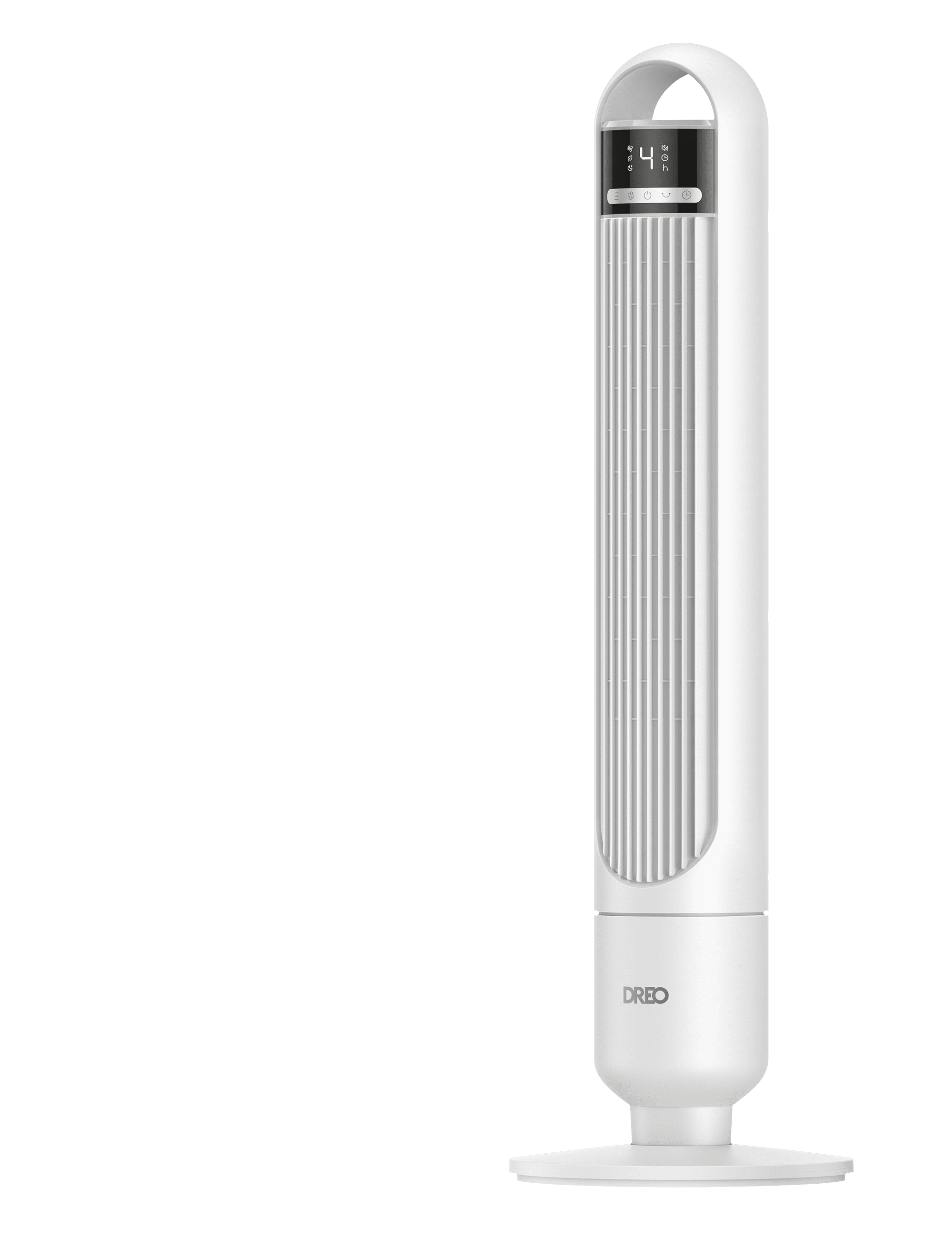 Dreo Tower Fan for Bedroom, 90° Oscillating Fan, Standing Fan with 3 Modes, 4 Speeds, 8H Timer Cooling Fans for Home, Living Room, Office, White, TF117