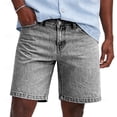 thumbnail image 5 of Mens Baggy Jean Shorts Denim Jorts Men Casual Shorts for Men Relaxed Fit Elastic Waist Summer Beach Shorts for Men with Pockets Light Ashy 3Xl, 5 of 5