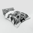 thumbnail image 3 of Ambesonne Japanese Bedding Set 3 Pcs, Vintage Japan, Twin, White Black, 3 of 3