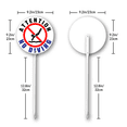 thumbnail image 2 of Kurmntregon No Diving Yard Sign With Stake No Swimming Swimming Pool Pond Neighborhood Aluminum Outdoor Lawn Roads Street Business Porch Farmhouse Ranch Farm Courtyard Round 9.2", 2 of 7