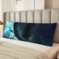 thumbnail image 6 of Lsque Undersea Shark Body Pillow Case Cover,Ultra-Soft Microfiber Bed Pillow Cases 20x54 inches,Elegant Bedding,Breathable Durable Pillow Cover with Envelope Closure, 6 of 8