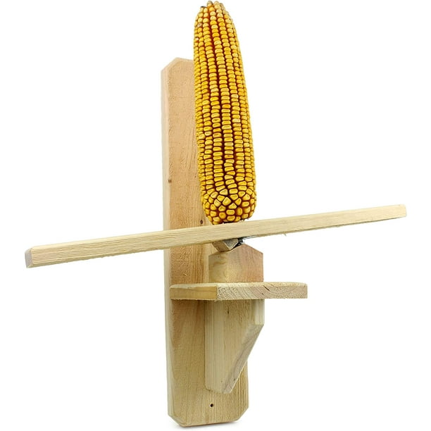 Uncle Dunkels Teeter Totter Squirrel Feeder; Rustic Handmade Squirrel