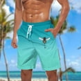 thumbnail image 1 of Sentmoon Mens Shorts Lightweight Summer Loose Elastic Waist Workout Shorts Drawstring Bee Print Gradient Color Gym Shorts with Pockets 2025 Athleisure for Casual Hangouts Sky Blue L, 1 of 5
