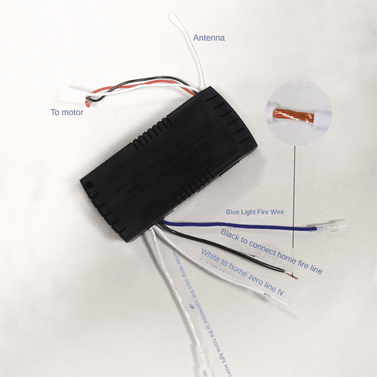Ceiling Fan Remote Replacement – 6-Speed, 2-Hour Timer, Easy Pair For Invisible Fan Light Receiver