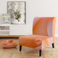 thumbnail image 5 of Designart "Mineral Orange Agate" Upholstered Mid-Century Accent Chair - Arm Chair, 5 of 5