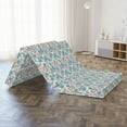 thumbnail image 4 of Floral Foldable Mattress, Victorian Themed Flowers, 78.7" x 47.2", Blush Blue Grey, by Ambesonne, 4 of 4