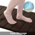 thumbnail image 6 of Buganda Memory Foam Bath Mats Soft Absorbent Bathroom Rugs 16" x 24", Coffee, 6 of 9