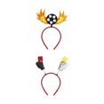 thumbnail image 3 of Diadema de fútbol Baoblaze 2 uds. Rojo amarillo, 3 of 8