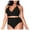 02 Black, variant on Weiqiqre Bikini Sets Women Swimdress Tummy Control Swimwear Two Piece Bathing Suit with Shorts