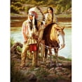 thumbnail image 1 of Kits de pintura al óleo de indios por números DIY lienzo arte de pared imagen artesanía decoración del hogar Hugtrwg Para estrenar, 1 of 9