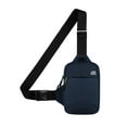 thumbnail image 4 of Bolso de pecho Zulema Con cinturón de nylon Portátil Unisex Azul oscuro, 4 of 8