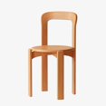 thumbnail image 1 of Solid Wood Dining Room Chairs, Hotel Kitchen Chairs, Back Chair Modern, Armless Barstool, for Kitchen, Backyard Lawn Bistro (Color : Orange), 1 of 1