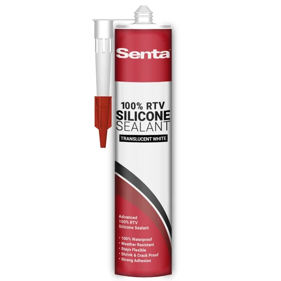 SENTA CAULK SILICONE 100% RTV TRANSLUCENT WHITE