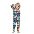 thumbnail image 3 of Penkiiy Family Christmas Onesies Matching Sets Pajamas Holiday Cute Print Pjs Hoodie Fleece Sleepwear for Couple and Kids 7 Years Multicolor, 3 of 5