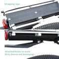 thumbnail image 2 of Bicycle Carrier Bike Rack For Storage Black Bike Rear Carrier Rear Rack Trunk For Bicycle Rear Shelf With Mounting Wrench, 2 of 7