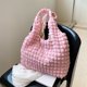 thumbnail image 5 of Bolso de mano con burbujas para mujer, Bolso Hobo con nube bonita, Bolso de compras para mujer (rosa), 5 of 8