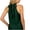 Blackish Green, variant on Halter Top High Neck Sleeveless Tshirt Beach Vacation Loose Fit Shirt Womens Fashion Summer Tops Dressy Casual White M
