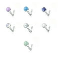 thumbnail image 2 of Luxe Modz 20G Opal Nose Ring Screw Surgical Steel Piercings Jewelry for Women Men - Sold Each, 2 of 8