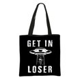 thumbnail image 3 of Bolso de mano con estampado divertido de ovnis alienígenas para mujer, bolso de mano de moda de gran capacidad, bolsos de hombro de estilo hip hop, bolso de compras reutilizable para mujer, regalo, 3 of 5