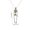 Gray, variant on 2 Pack Posable Halloween Skeleton Decor, 6.9" Mini Full Body Skeletons Hanging Ornaments for Xmas Tree Home Birthday Theme Party Holiday Decoration
