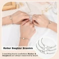 thumbnail image 2 of 2/3/4/5 Pcs Mother Daughter Bracelets Set Birthday Back to School Gifts for Grandma Granddaughter Aunt Niece Gifts Mommy and Me Matching Wish Bracelets, 2 of 5